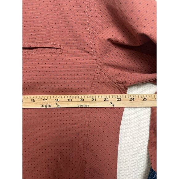 JB Holt Men's Long Sleeve Standard Fit Size XL Brown Navy Blue Flip Cuff - Picture 14 of 14